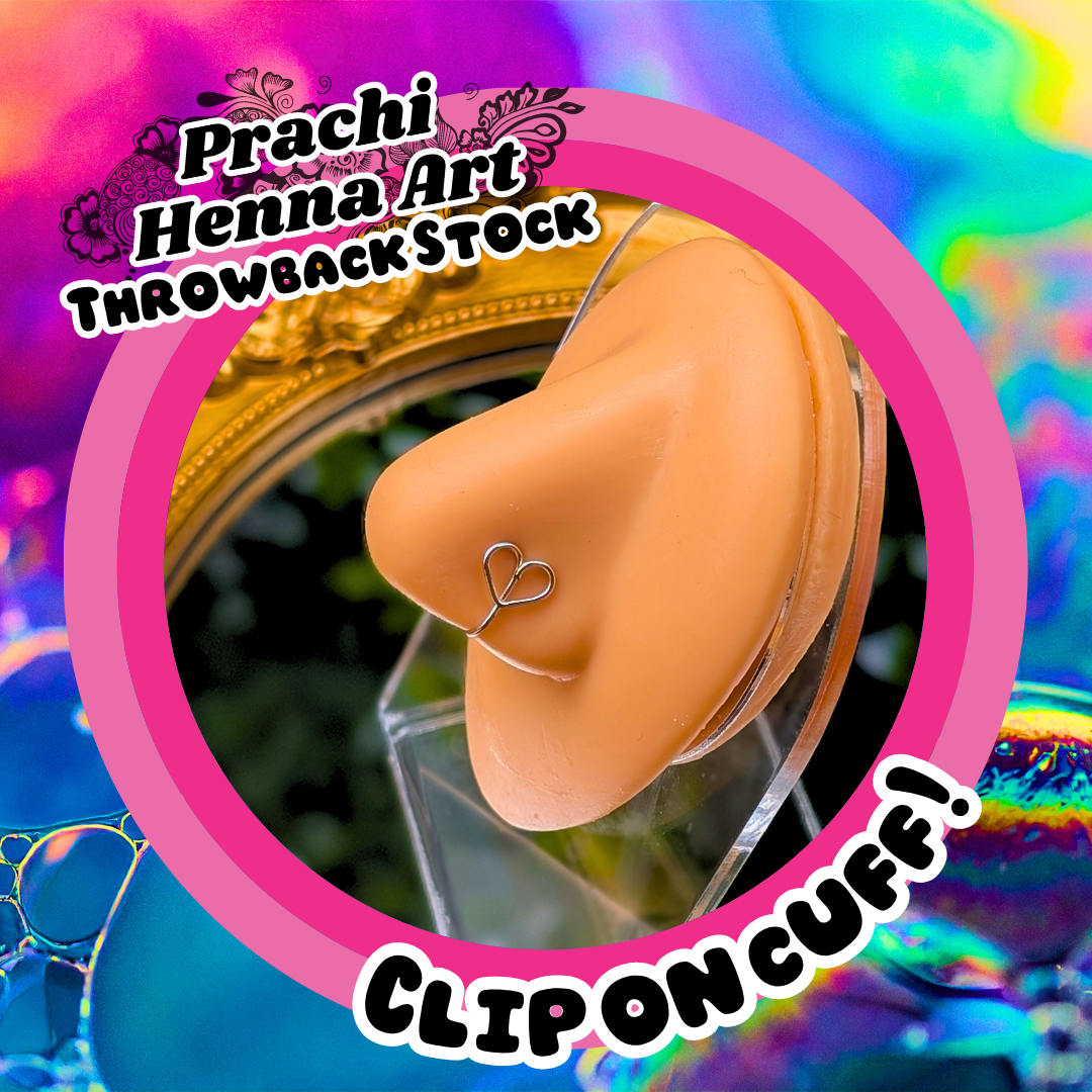 Heart Shaped Clip on Cuff