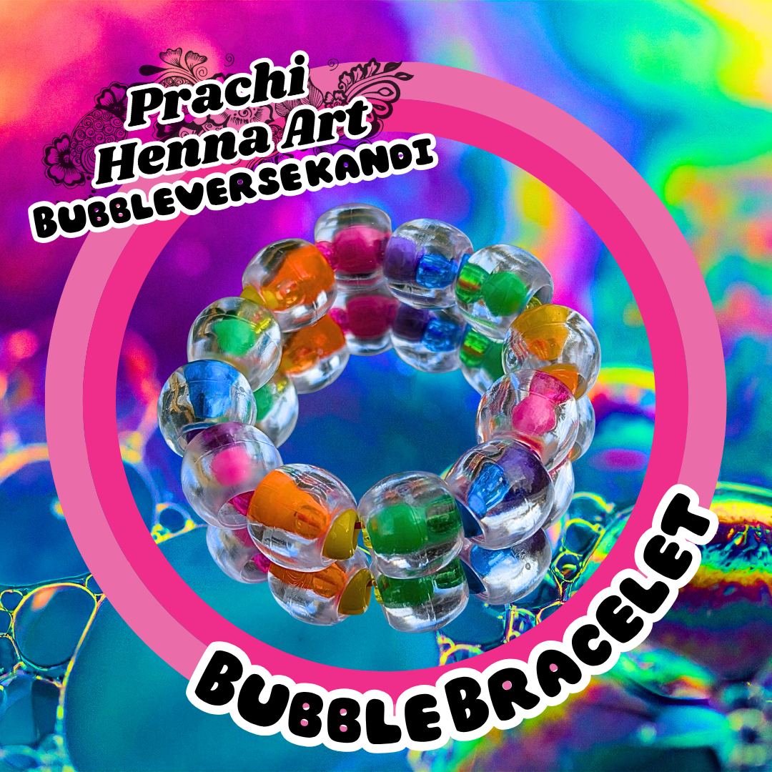 Bubbleverseâ„¢ Rainbow Sorbet Bubble Kandi Bracelet