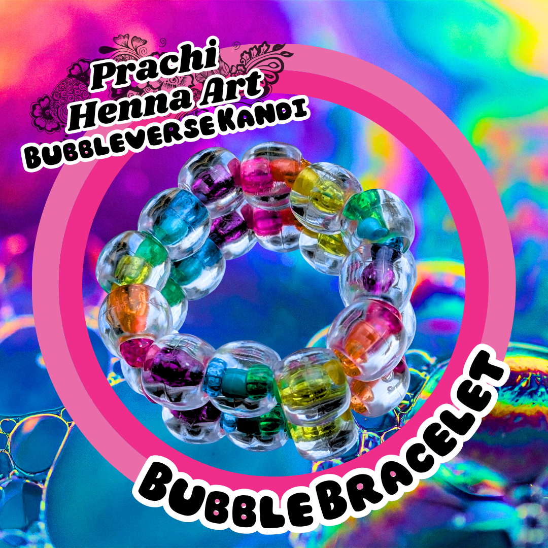 Bubbleverseâ„¢ Rainbow Soda Pop Bubble Kandi Bracelet