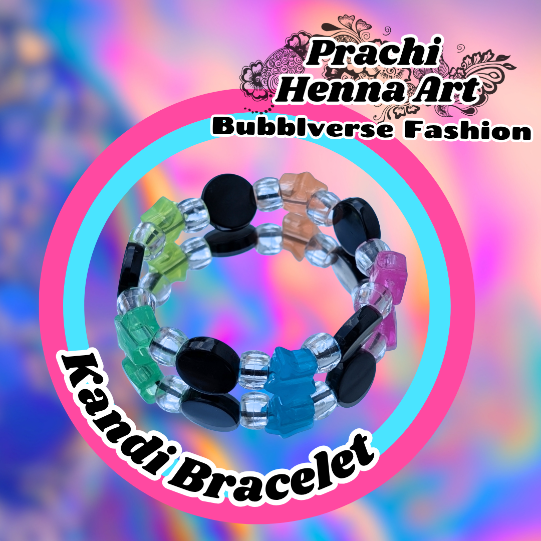 Rainbow Star Coin Bubblverse Kandi Bracelet